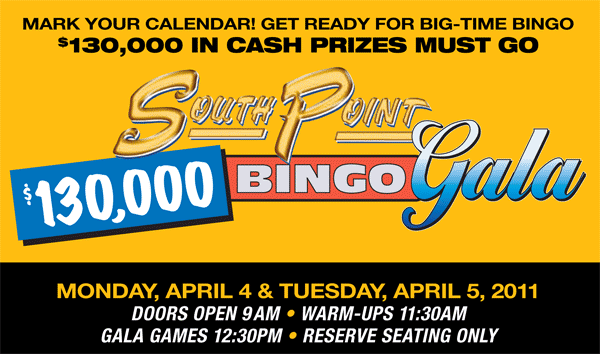 South Point Bingo Gala