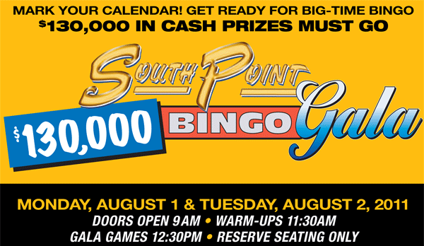 South Point Bingo Gala