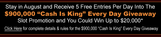 $900,000 "Cash Is King" Every Day Giveaway