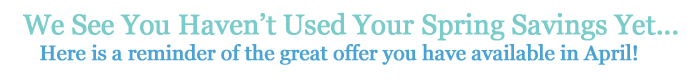 Spring Savings