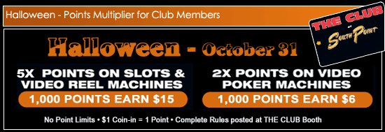 2X and 5X Points on Halloween